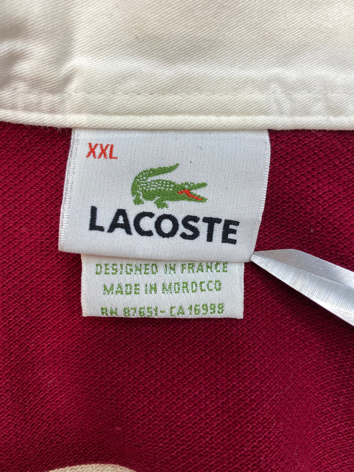 Vintage LACOSTE Size XXL Vintage Rugby-Shirt / 5267