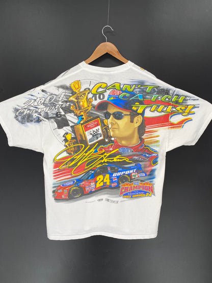 2001 DU PONT NASCAR JEFF GORDON  Size XL Vintage Racing T-shirt / 9407