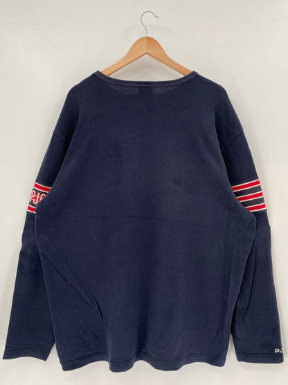 .Vintage POLO JEANS RALPH LAUREN Made in USA Size XL Vintage Sweat-Shirt / A5066