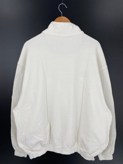 90's NIKE Size XL  Vintage Half-Zip Sweat-Shirt / k211