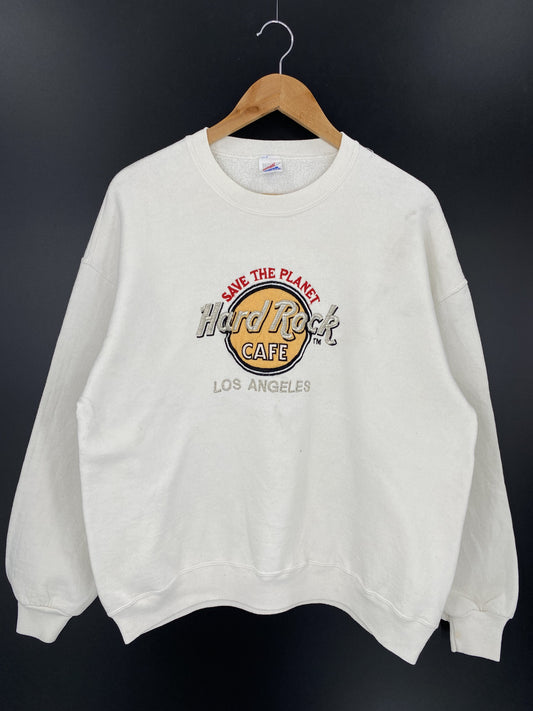 80's HARD ROCK CAFE LOS ANGELES Made in USA Size XL Vintage Sweat-Shirt / A6896