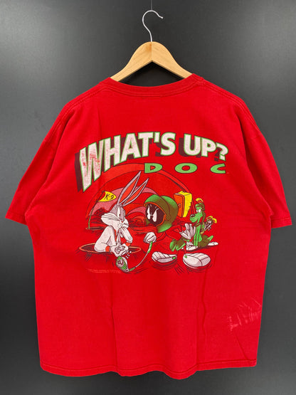 1993 LOONEY TUNES BUGS BUNNY Made in USA Size XL Vintage T-Shirt / A3331