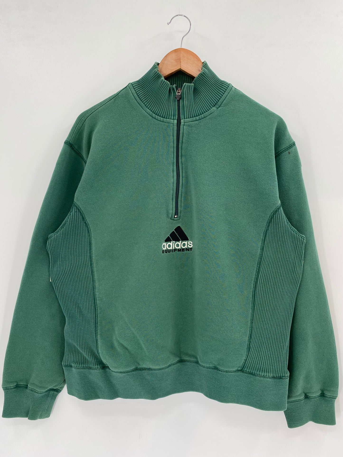 90’s ADIDAS Equipment Size S Vintage Half-zip Sweat-shirt / K2102
