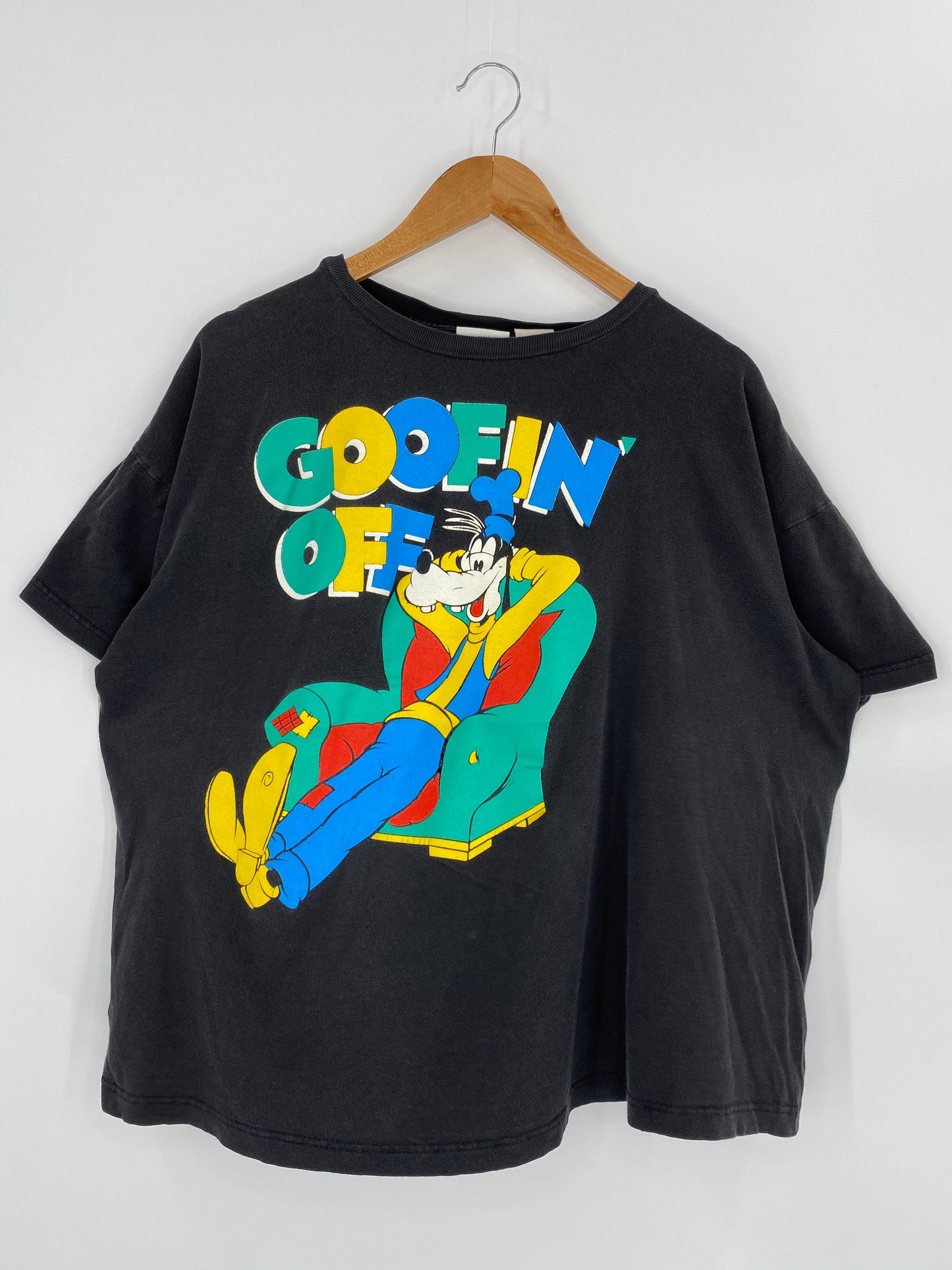 90’s DISNEY GOOFY Size Approx. L Vintage T-Shirt / K6600