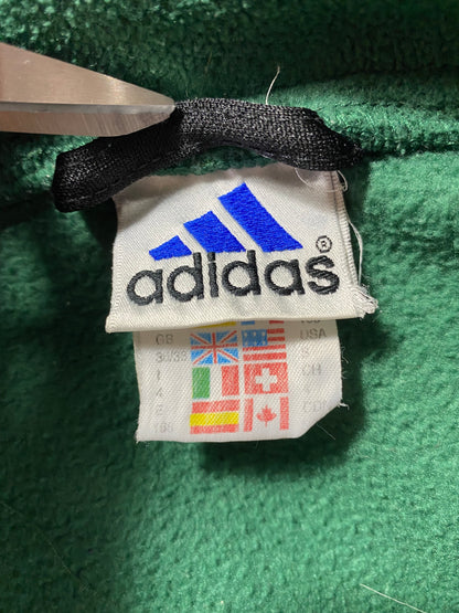 90's ADIDAS Size S Vintage Half-zip Fleece-Shirts / k1392