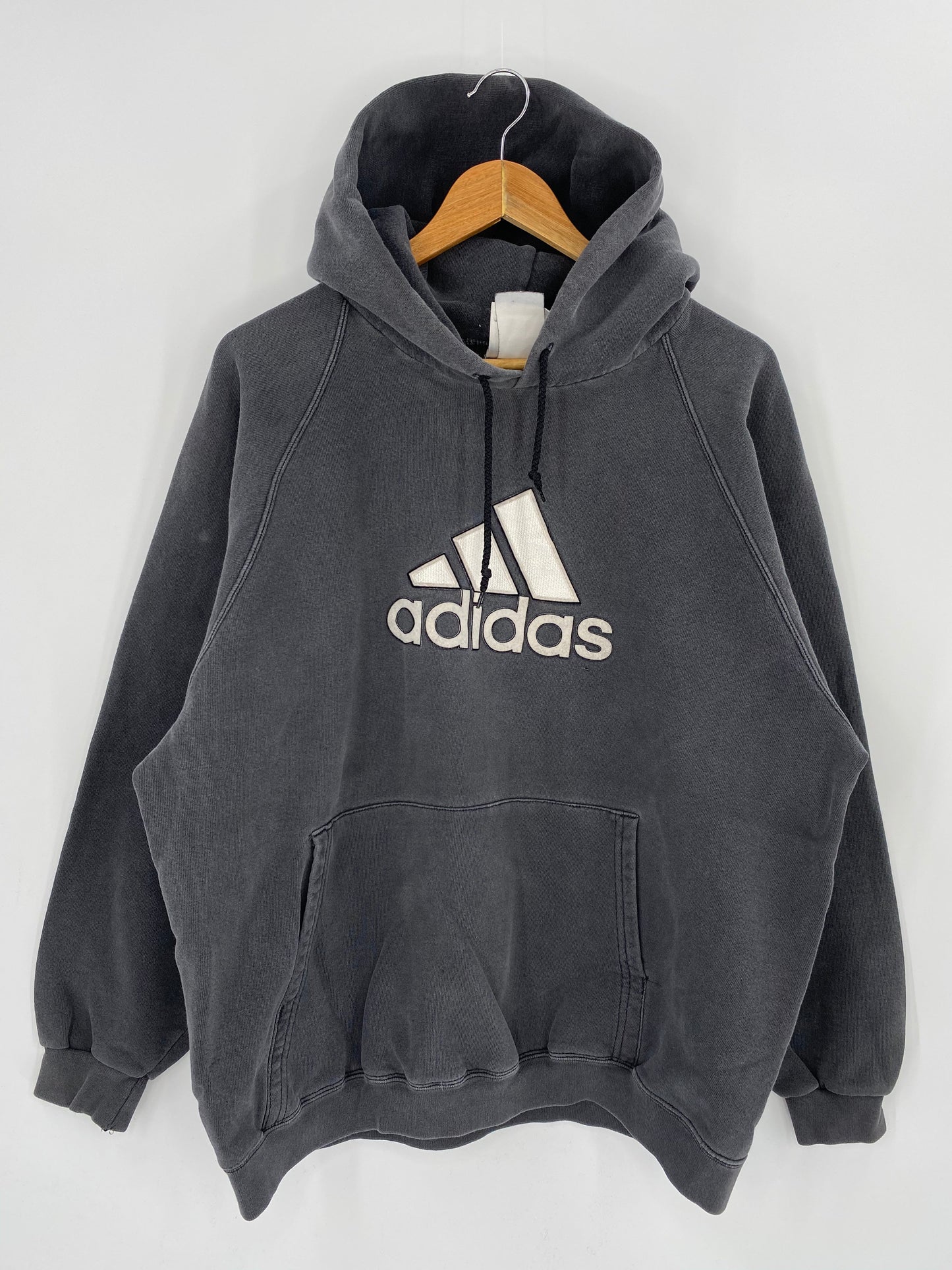90’s ADIDAS Size L Vintage Hoodie Sweat-Shirts / A6798