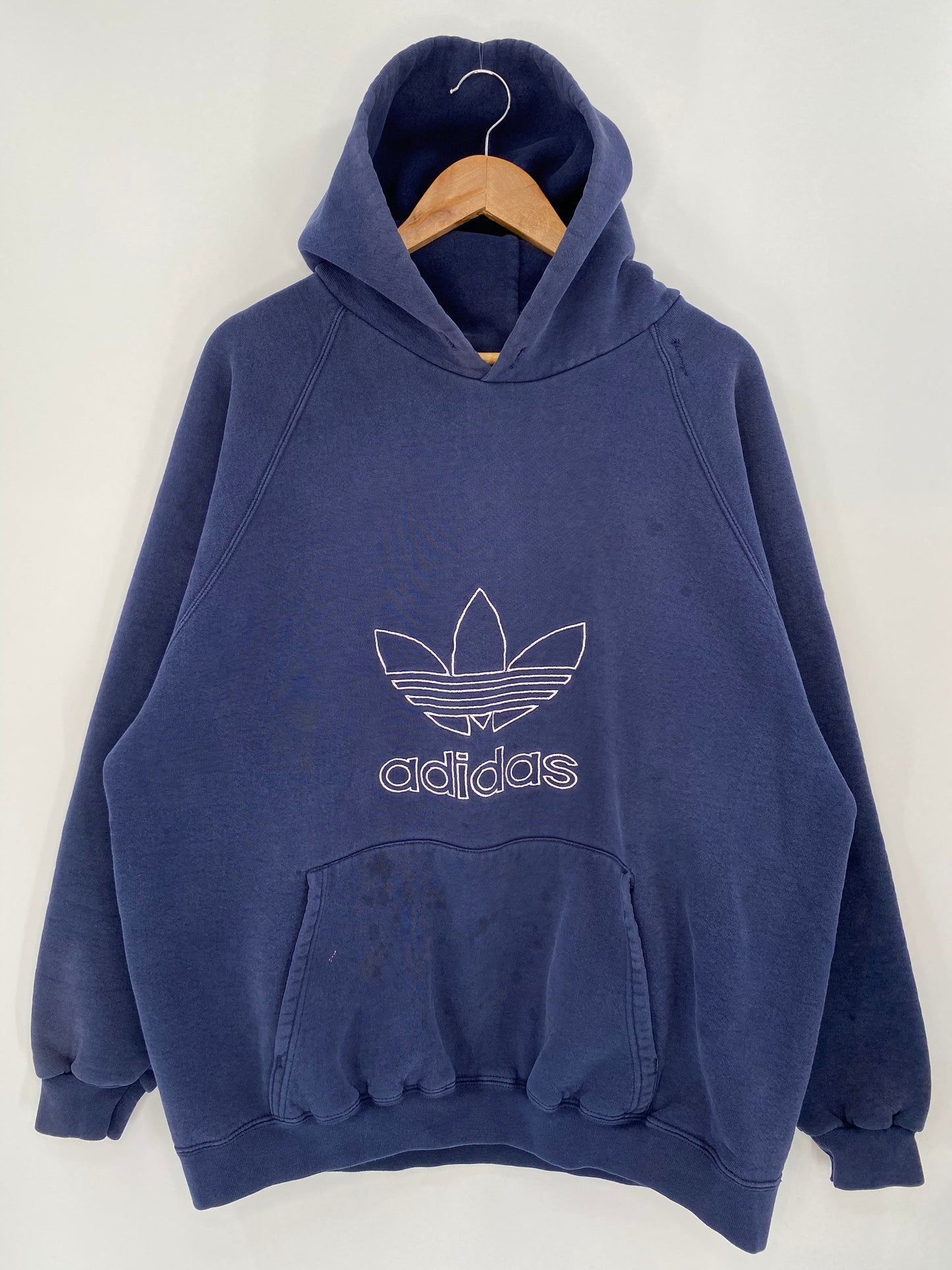 90's ADIDAS Made in USA Size XL Vintage Hoodie Sweat-Shirt / K9594