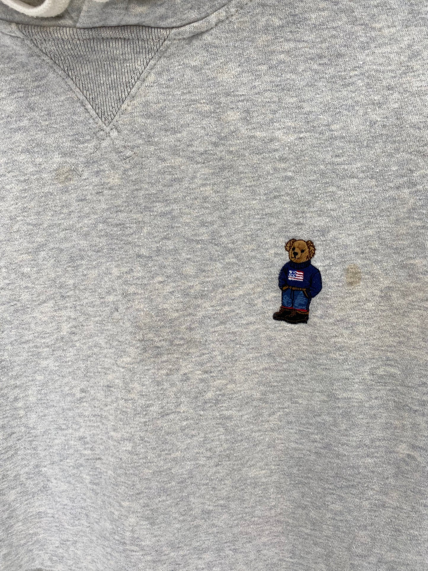 Vintage POLO BEAR RALPH LAUREN Size L Hoodie Sweat-shirt / K6602