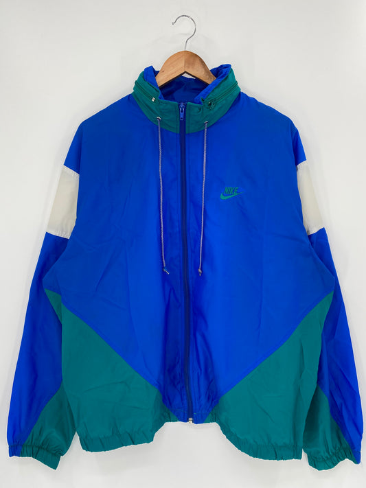 90's NIKE Silver Tag Size L Vintage Nylon Jacket / K539