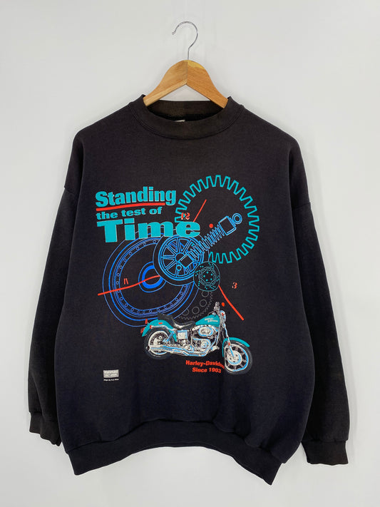 90’s HARLEY DAVIDSON Made in USA Size XL Vintage Sweat-shirt / 7513