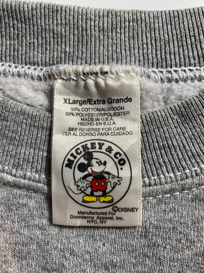 90’s DISNEY MICKEY Made in USA Size XL Vintage Sweat-shirt / K2295