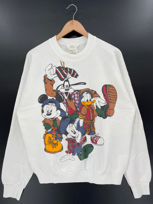 90's DISNEY MICKEY Size L Vintage Sweat-shirt / K3768