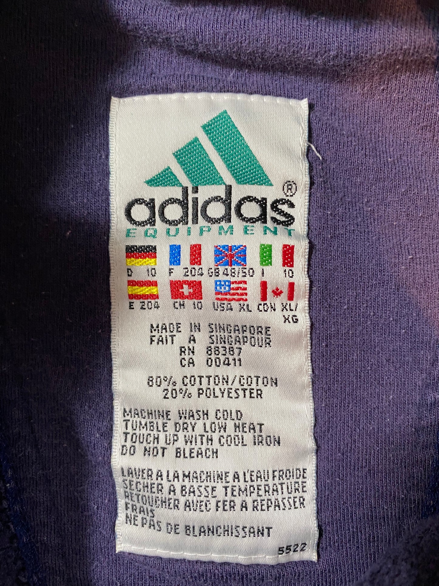 90’s ADIDAS EQUIPMENT Size XL Vintage Sweat shirt / K132