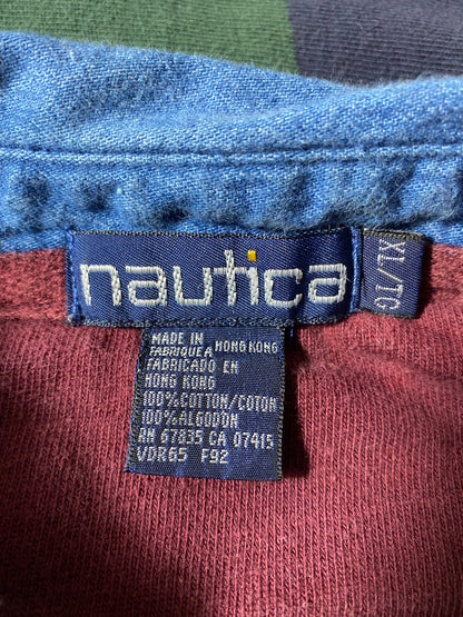 Vintage NAUTICA Size XL Rugby-Shirt / K3887
