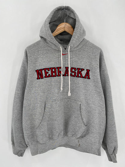 90’s NIKE NEBRASKA Size L Vintage Hoodie Sweat-shirt / 6353