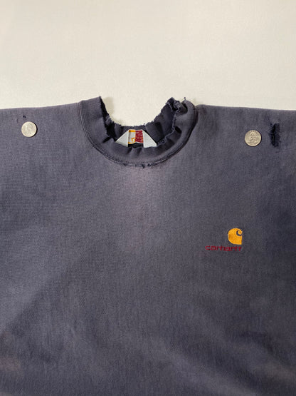90's CARHARTT Size Approx. L Damaged Vintage Sweat-Shirt / 6975