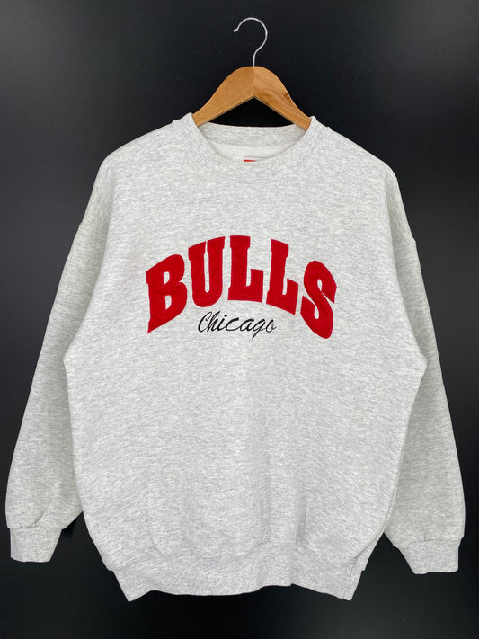 90’s CHICAGO BULLS Made in USA Size L Vintage NBA Sweat-shirt / 8574