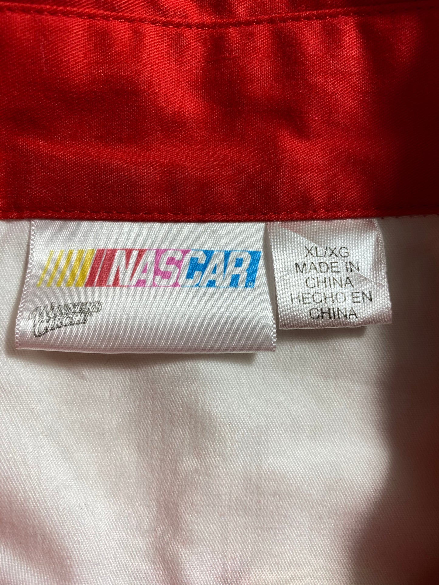 Vintage NASCAR DUPONT Size XL Button Down Short Sleeve Shirt / 8307