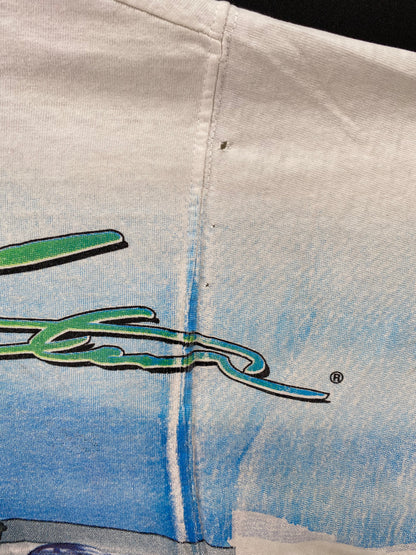 1997 DU PONT NASCAR  Made in USA Size L Vintage Racing T-shirt / 9455