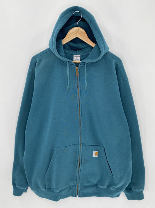 Vintage CARHARTT Zip Size XL Zip-Up Hoodie Sweat-Shirts / K5071