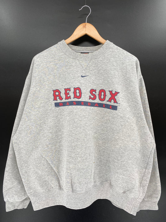 00' NIKE REDSOX Size XL Vintage MLB Sweat-Shirt / K3788