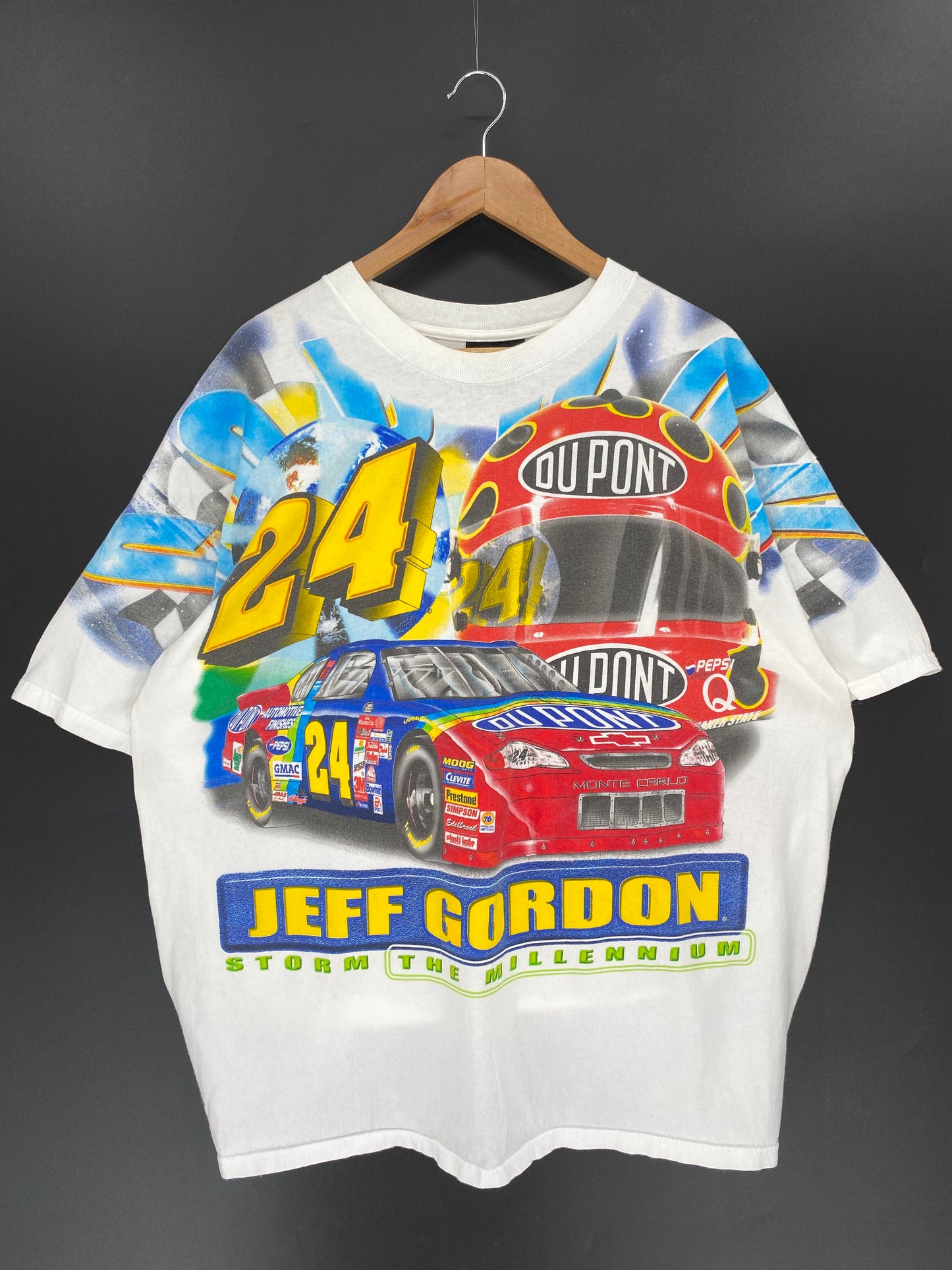 2000 NASCAR DU PONT JEFF GORDON  Size XL Vintage Racing T-shirt / 9405