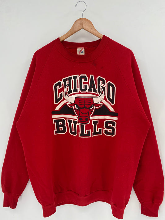 90’s CHICAGO BULLS Made in USA Size XXXL Vintage NBA Sweat-Shirt / K3436