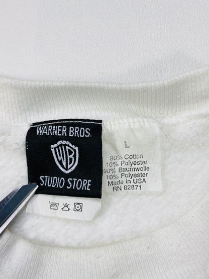 90's WARNER BROS. Made in USA Size L Vintage Sweat-shirt  / 6134