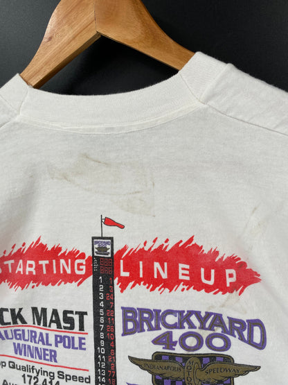 1994' BRICK YARD400 Size No tag (Approx.L-XL) Vintage Racing T-Shirt / K2251