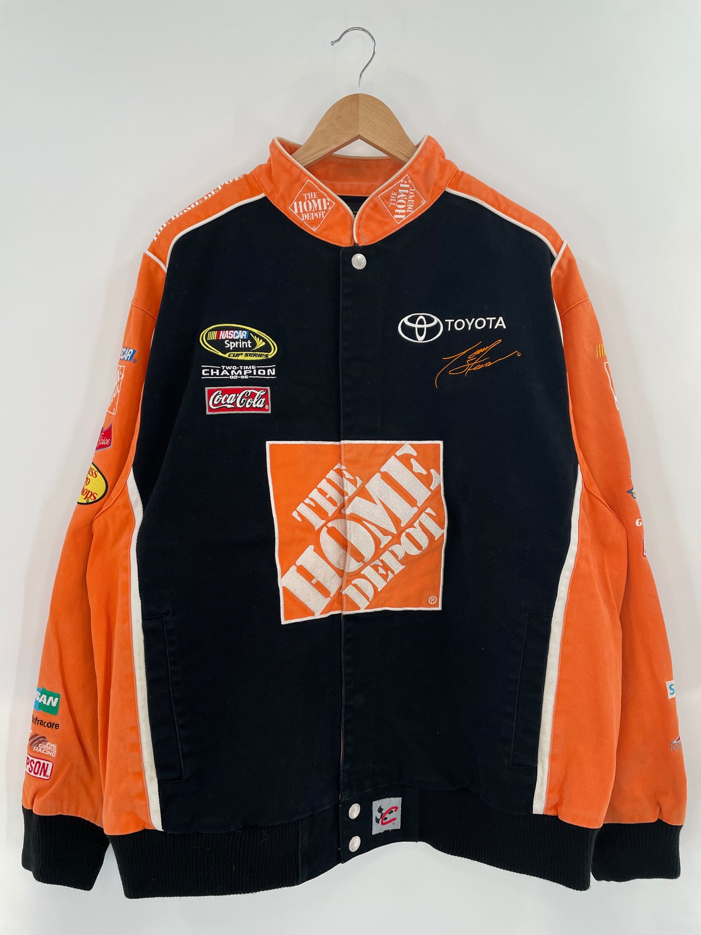 Vintage NASCAR x THE HOME DEPOT Size XL Racing Jacket / k2372