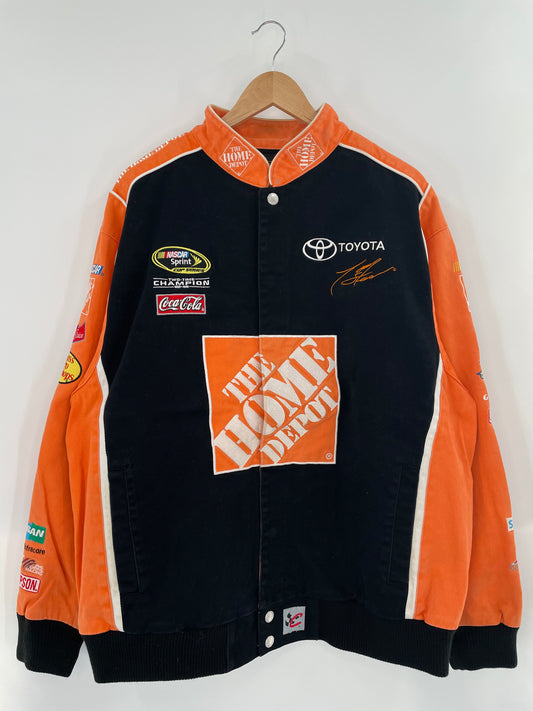 Vintage NASCAR x THE HOME DEPOT Size XL Racing Jacket / k2372