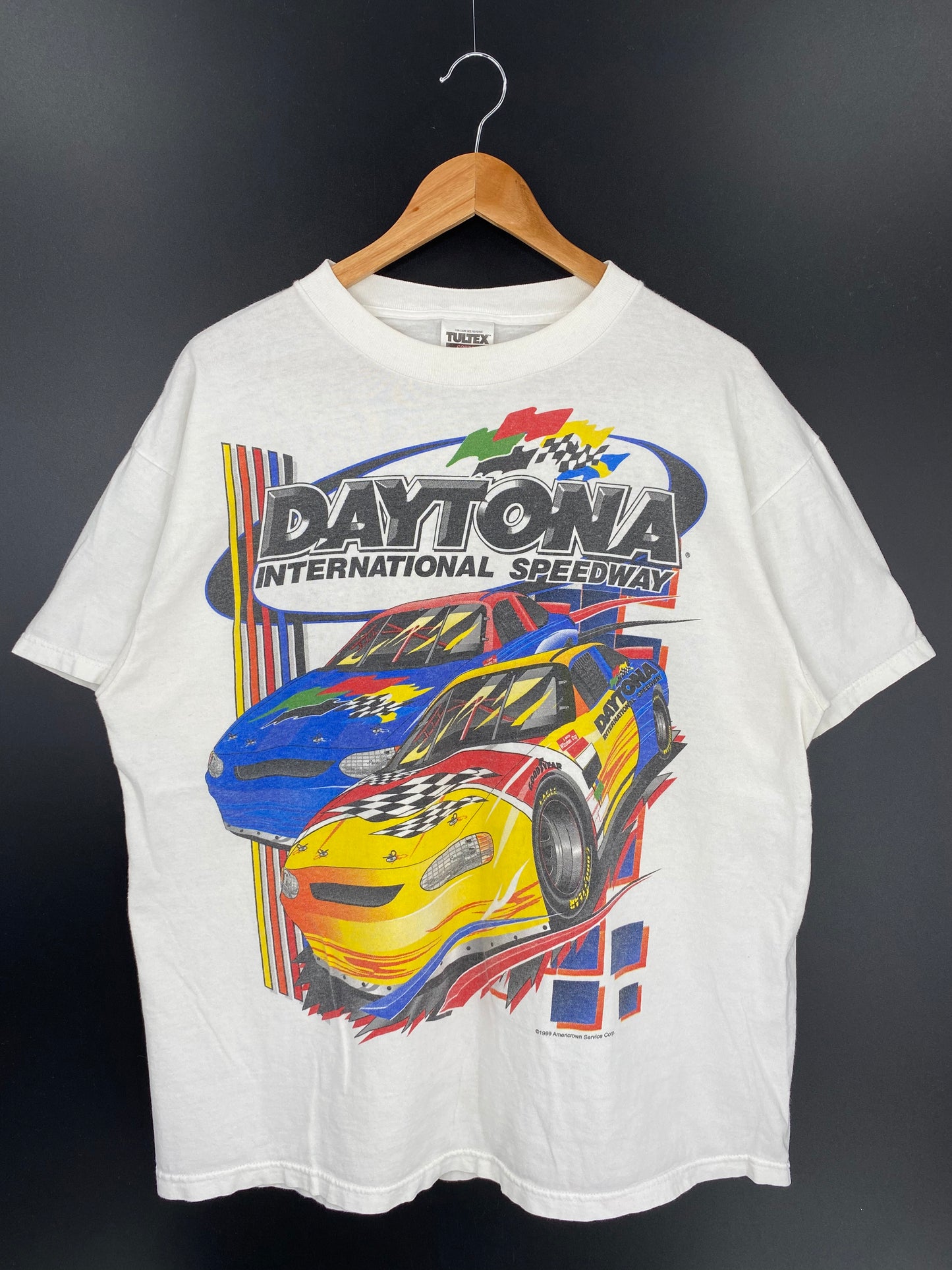 1999’ DAYTONA INTERNATIONAL SPEEDWAY Size XL Vintage Racing T-Shirt / K250