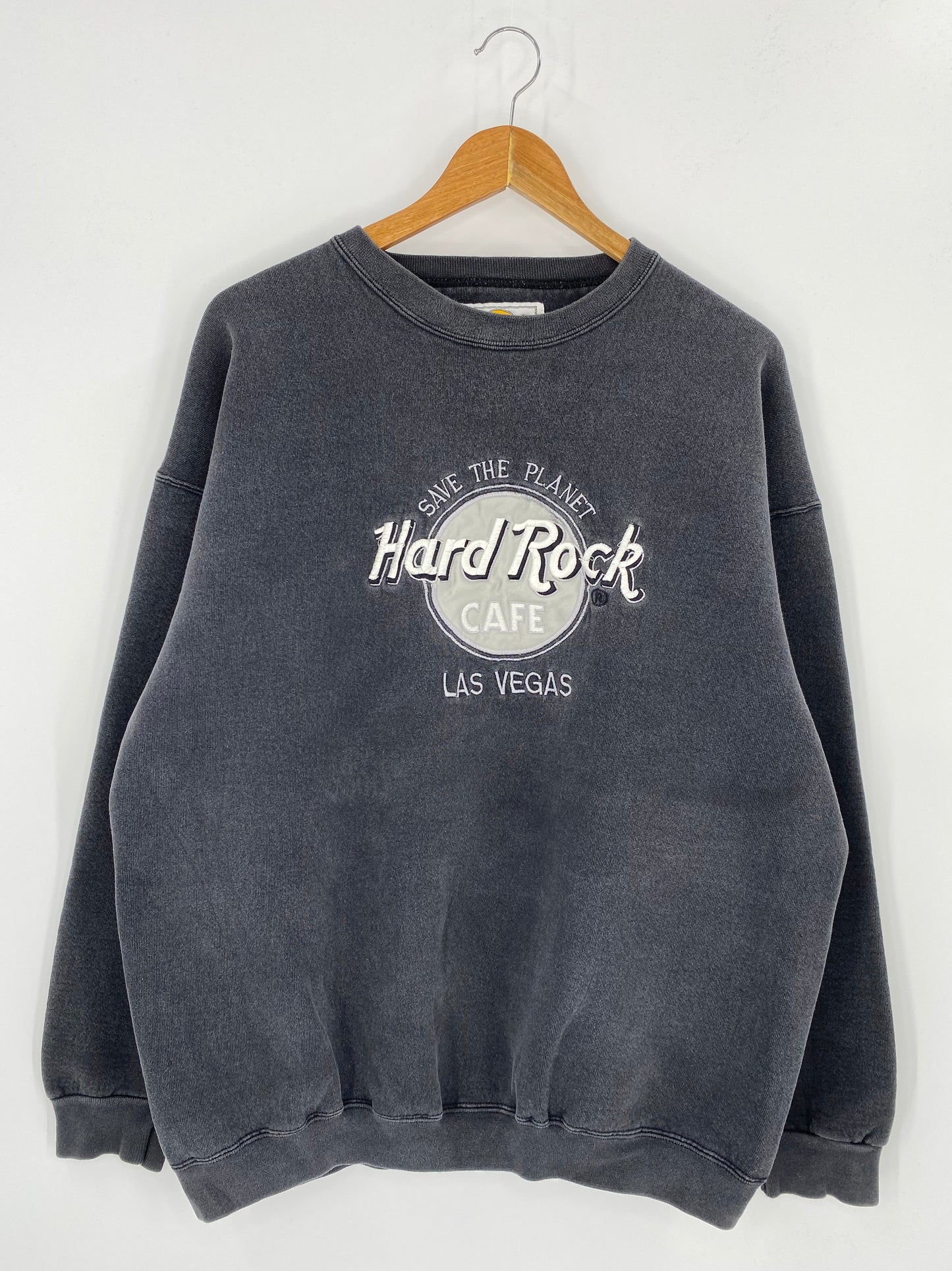 90's Hard Rock Cafe Las Vegas Made in USA Size XL Vintage Sweat-Shirt / 7960