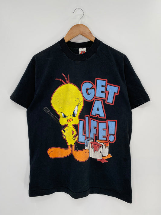 1997 LOONEY TUNES TWEETY Size No Tag (Approx. L) Vintage Sweat-shirt / K8413