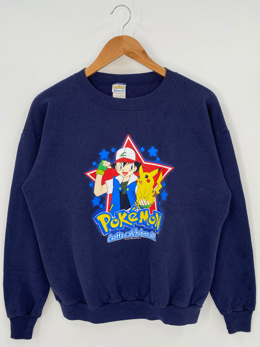 1999 NINTENDO POKÉMON Size L Vintage Sweat-shirt / K3770