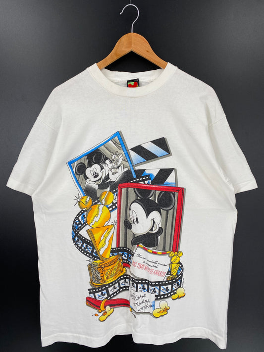 90’s DISNEY MICKEY Size One size (Approx.XL) Vintage T-Shirt / K1863