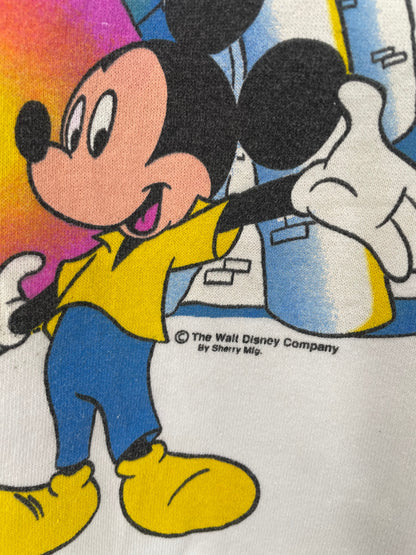 80’s DISNEY MICKEY AND MINNIE Size XL Vintage Sweat-shirt / A5325