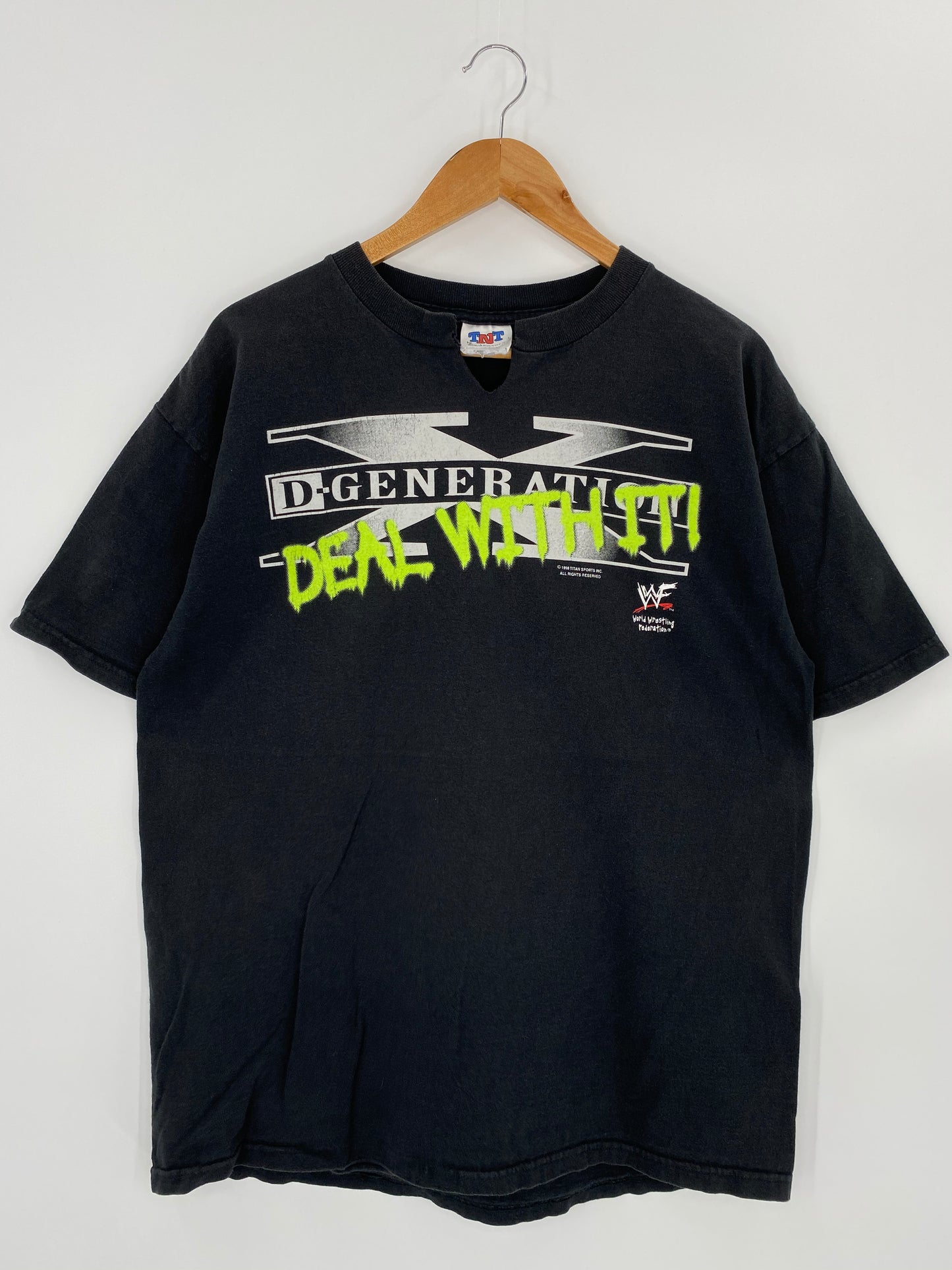 1998 D-GENERATION Size XL Vintage WWF T-shirt / 8466