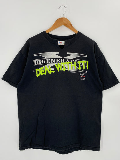 1998 D-GENERATION Size XL Vintage WWF T-shirt / 8466