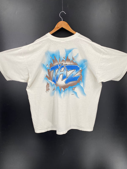 1996' LOONEY TUNES TAZ Size No tag(Approx.XXXL) Vintage T-Shirt / K2118