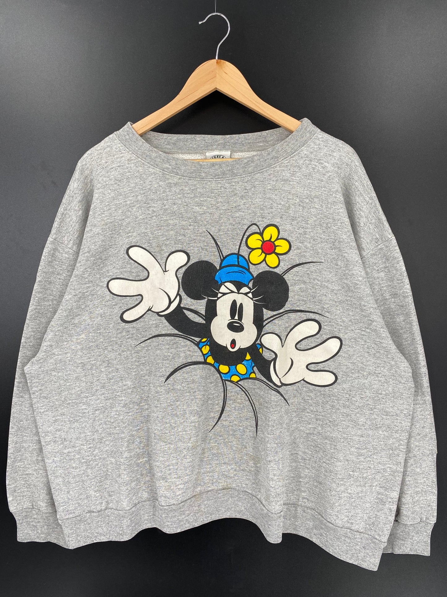 90's DISNEY MINNIE Made in USA Size XXXL Vintage Sweat-shirt / A2052