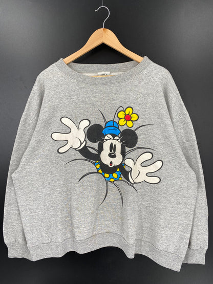90's DISNEY MINNIE Made in USA Size XXXL Vintage Sweat-shirt / A2052