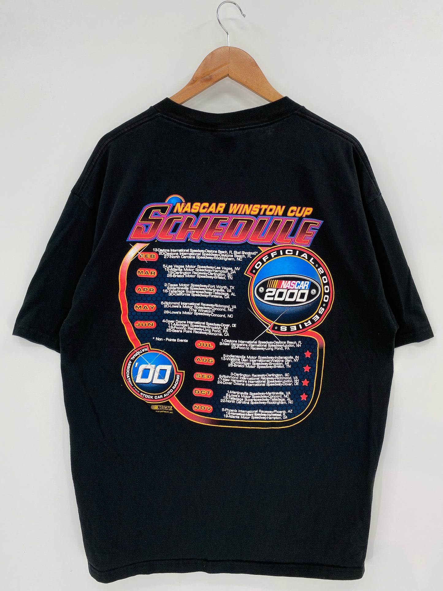 2000' NASCAR WINSTON CUP Size XL Vintage Racing T-shirt / K3011