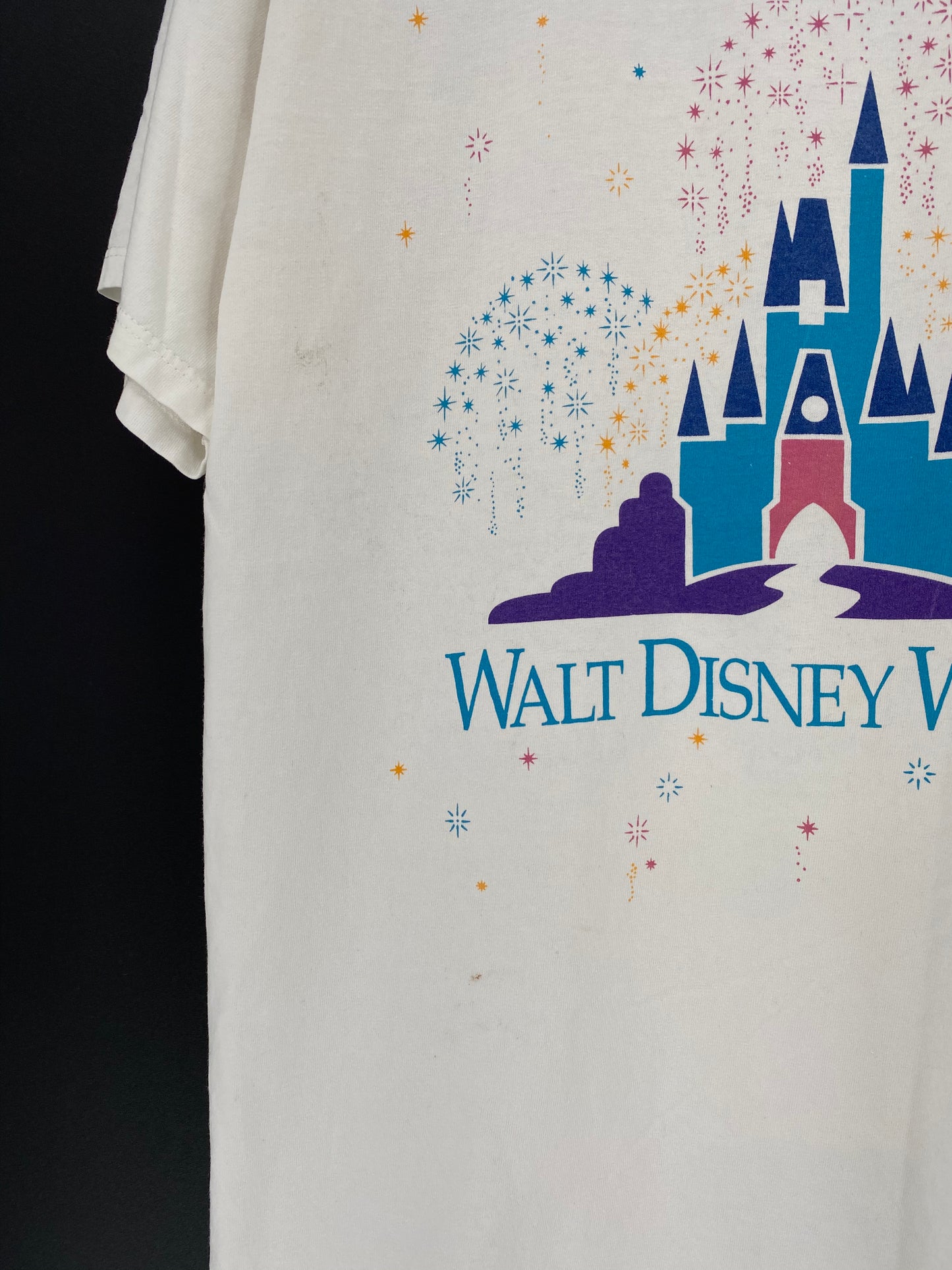 90's WALT DISNEY WORLD MICKEY Made in USA Size L Vintage T-Shirt / 8507
