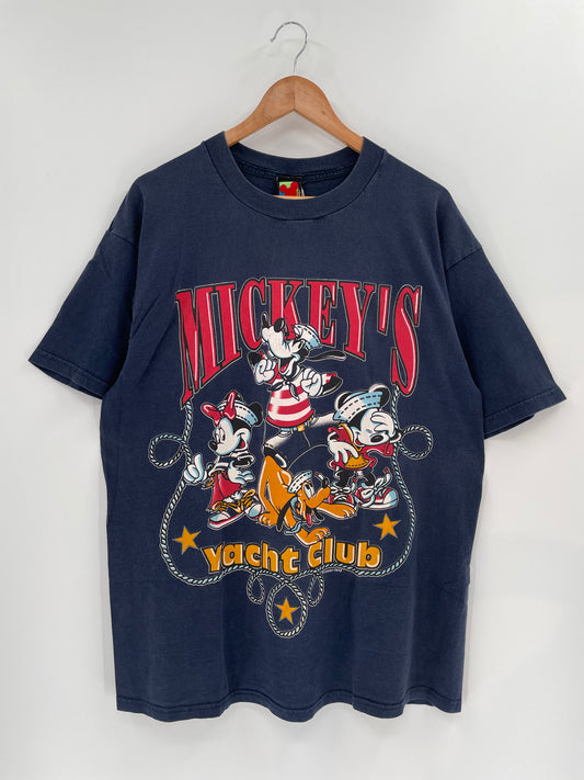 90’s DISNEY MICKEY & FRIENDS Size Approx.XXL Vintage T-Shirts / K1550