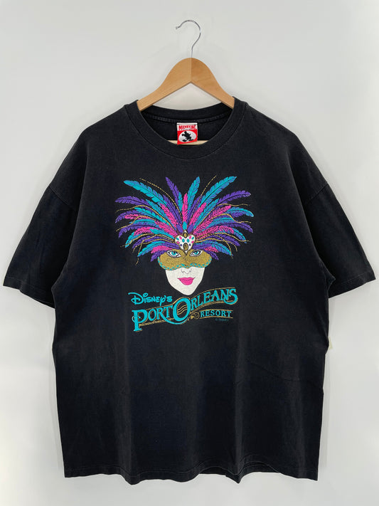 90’s DISNEY PORT ORLEANS RESORT Made in USA Size X/L Vintage T-Shirt / A4337