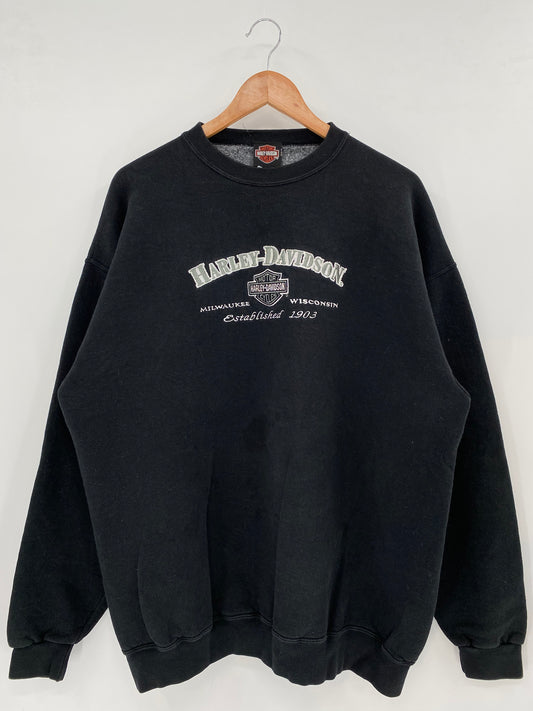 00' HARLEY DAVIDSON Size XL Sweat-shirt / K3532