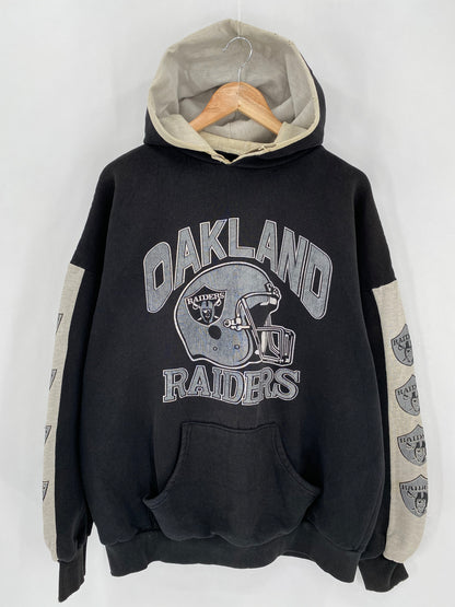 90's OAKLAND RAIDERS Size Approx. L~XL Vintage Hoodie Sweat-shirt / 6360