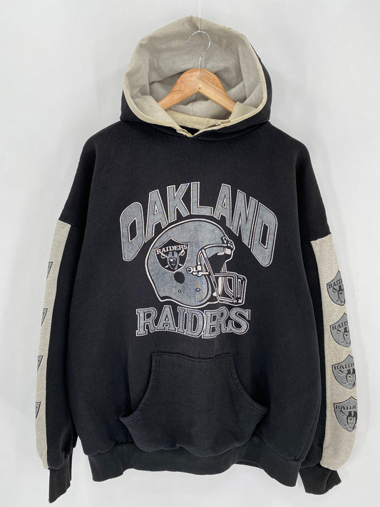 90's OAKLAND RAIDERS Size Approx. L~XL Vintage Hoodie Sweat-shirt / 6360