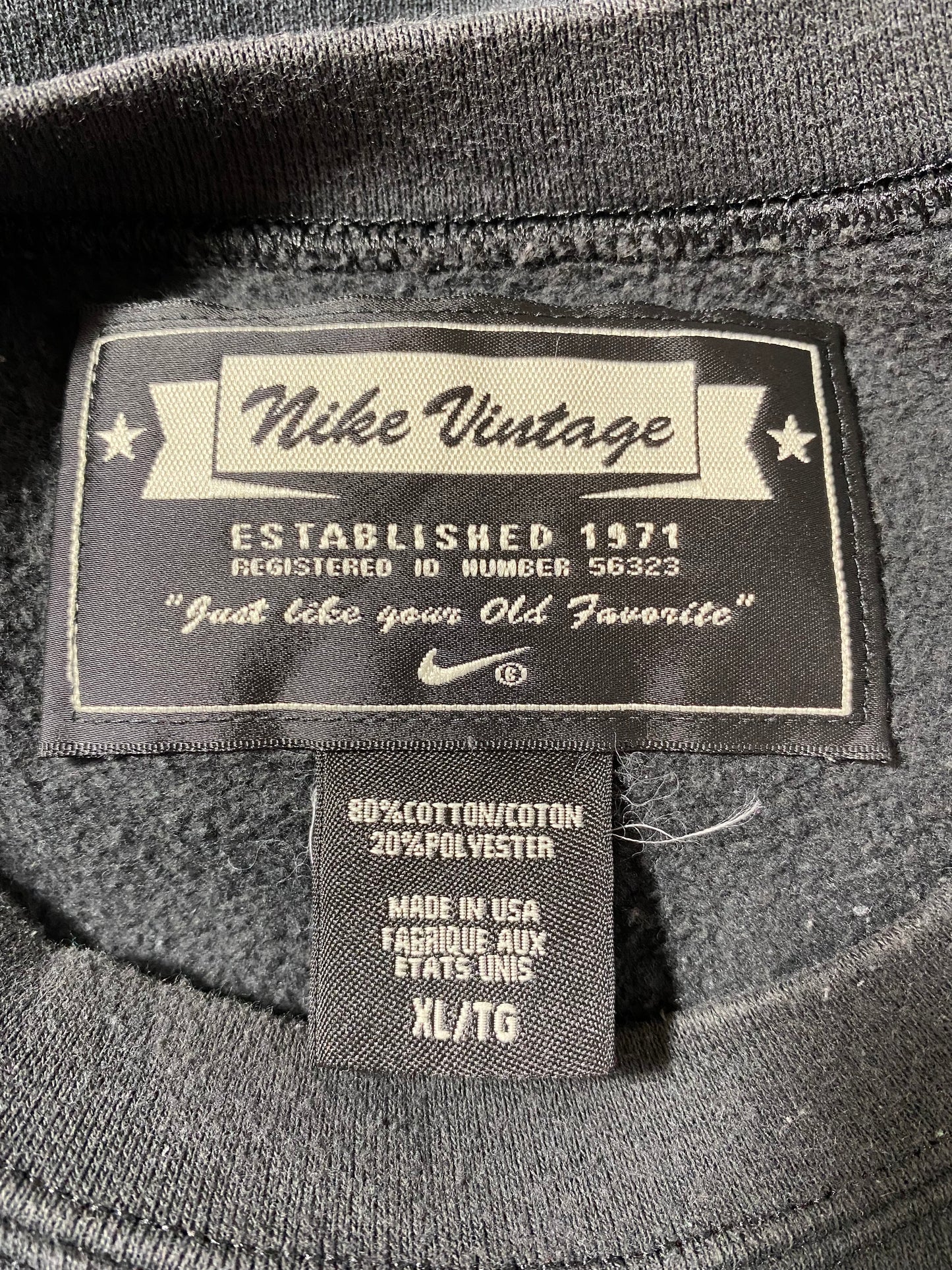 Vintage NIKE Made in USA Size XL Sweat shirt / K1802